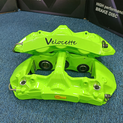 Green 6 Piston Caliper Of Car GT6 Monoblock Technology With Greater Braking Power