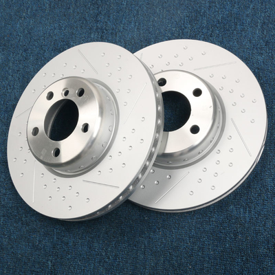 High Carbon Steel Drilled And Slotted Rotors And Pads Fit For BMW 4 Pot Brake Calipers Kits