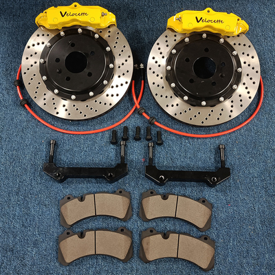 Auto Modified Rear 4 Pot Calipers Car 18Z Monoblock Forged Caliper Drilled Discs