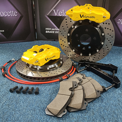 Big Brake Kit Customized Color 4 Piston Brake Caliper Slotted Or Drilled Discs