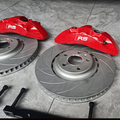 Audi A5 Upgrade Car Brake Caliper Kit 6 Big Pot Red Color Monoblock Calper