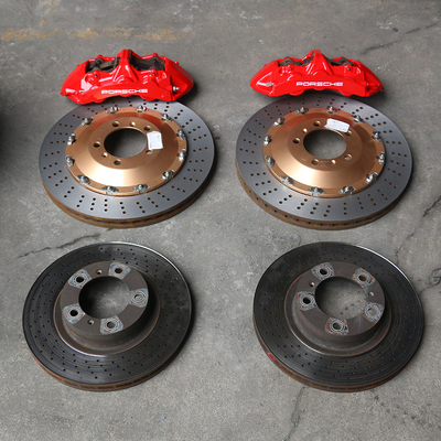 Porsche Car Brake Calipers Upgrades To GT6 6 POT Red Caliper Improve Stopping Power