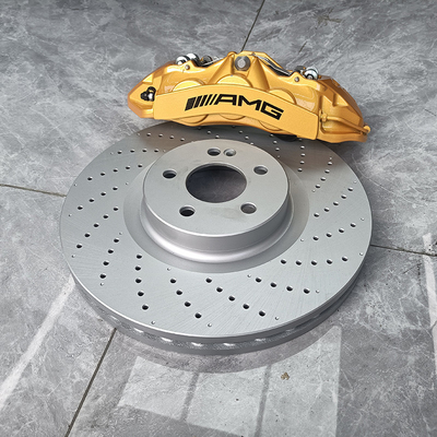 Mercedes Benz C200 Car Brake Calipers Upgrade 6 Pot Claipers And 355MM Discs