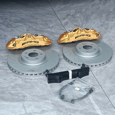 Mercedes Benz C200 Car Brake Calipers Upgrade 6 Pot Claipers And 355MM Discs