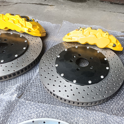 Upgrade Car Brake Calipers 8520 Big 6 Piston Calipers Yellow Color Fit For Zeekr 001