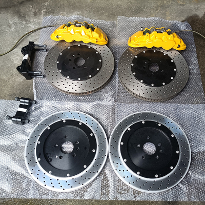 Upgrade Car Brake Calipers 8520 Big 6 Piston Calipers Yellow Color Fit For Zeekr 001