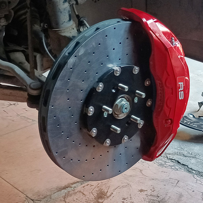 Car Modification 10 Piston Brake Calipers Carbon Ceramic Discs For Honda UR-V