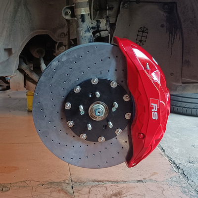 Car Modification 10 Piston Brake Calipers Carbon Ceramic Discs For Honda UR-V