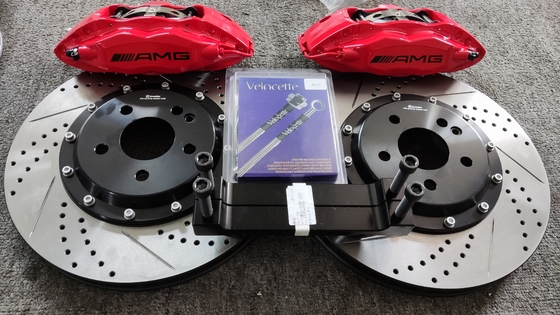 4 Piston Car Brake Caliper Kits Rim Size R17 Fit For Benz GLA W117 / Brembo F50