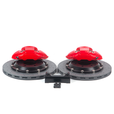 9N Red 380-400mm Brake Disc Auto Parts and Spares 19-20 inch 6-Piston Brake Caliper Rear Wheel