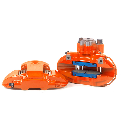 9N Orange Color 380-400mm Brake Disc Auto Parts and Spares 19-20 inch 6-Piston Brake Caliper Rear Wheel